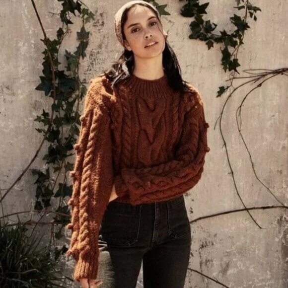LIKE NEW Doen Reed Sweater | Cinnamon | Large - Picture 1 of 4